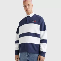 TOMMY HILFIGER Polos & Shirts<Mixed Stripe Rugby Shirt