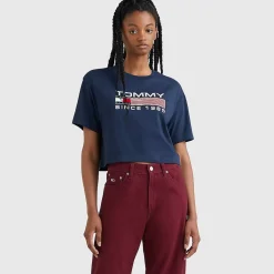 TOMMY HILFIGER Tees & Tanks<Modern Oversized Cropped T-Shirt