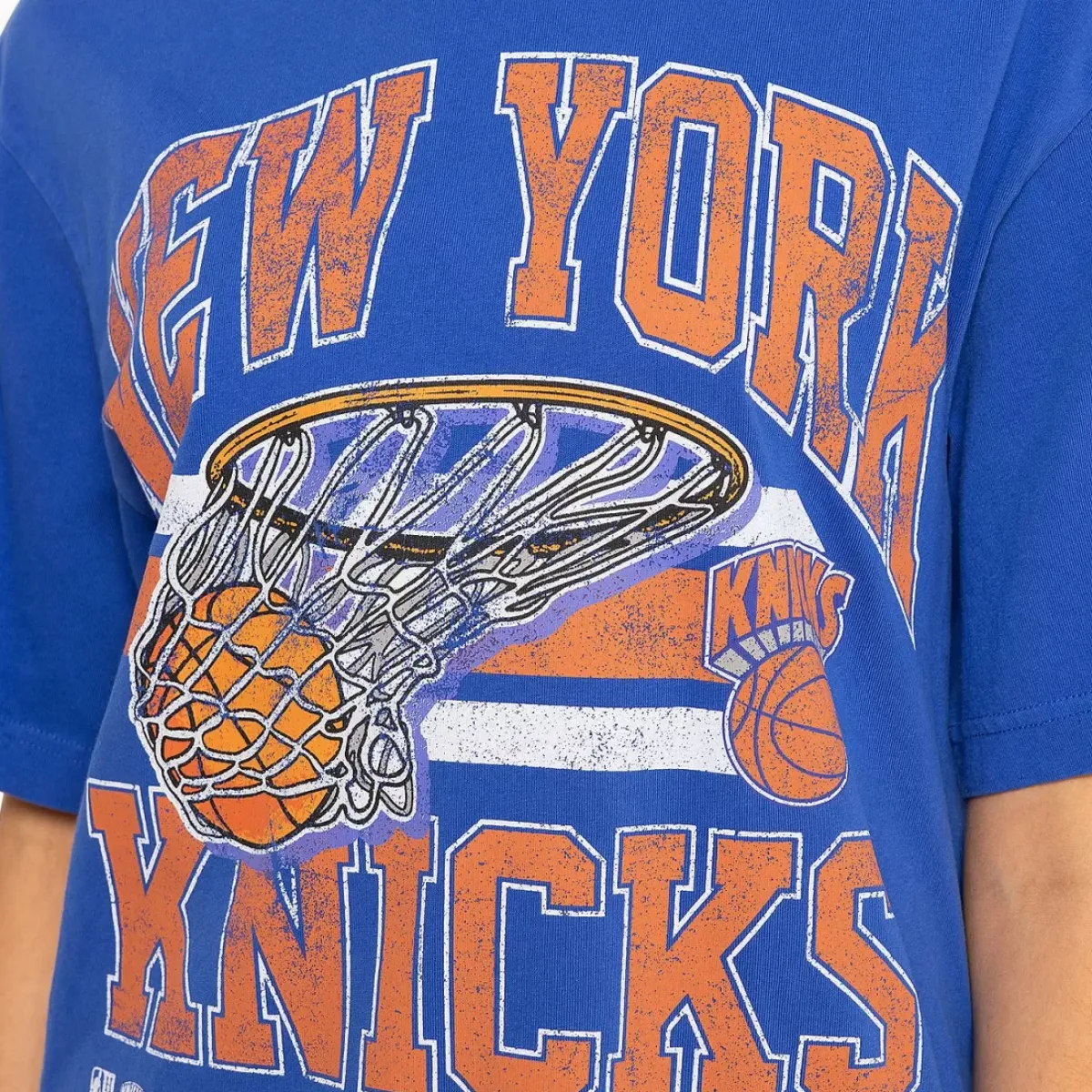 MITCHELL AND NESS Tees & Tanks<New York Knicks Bucket Tee Unisex