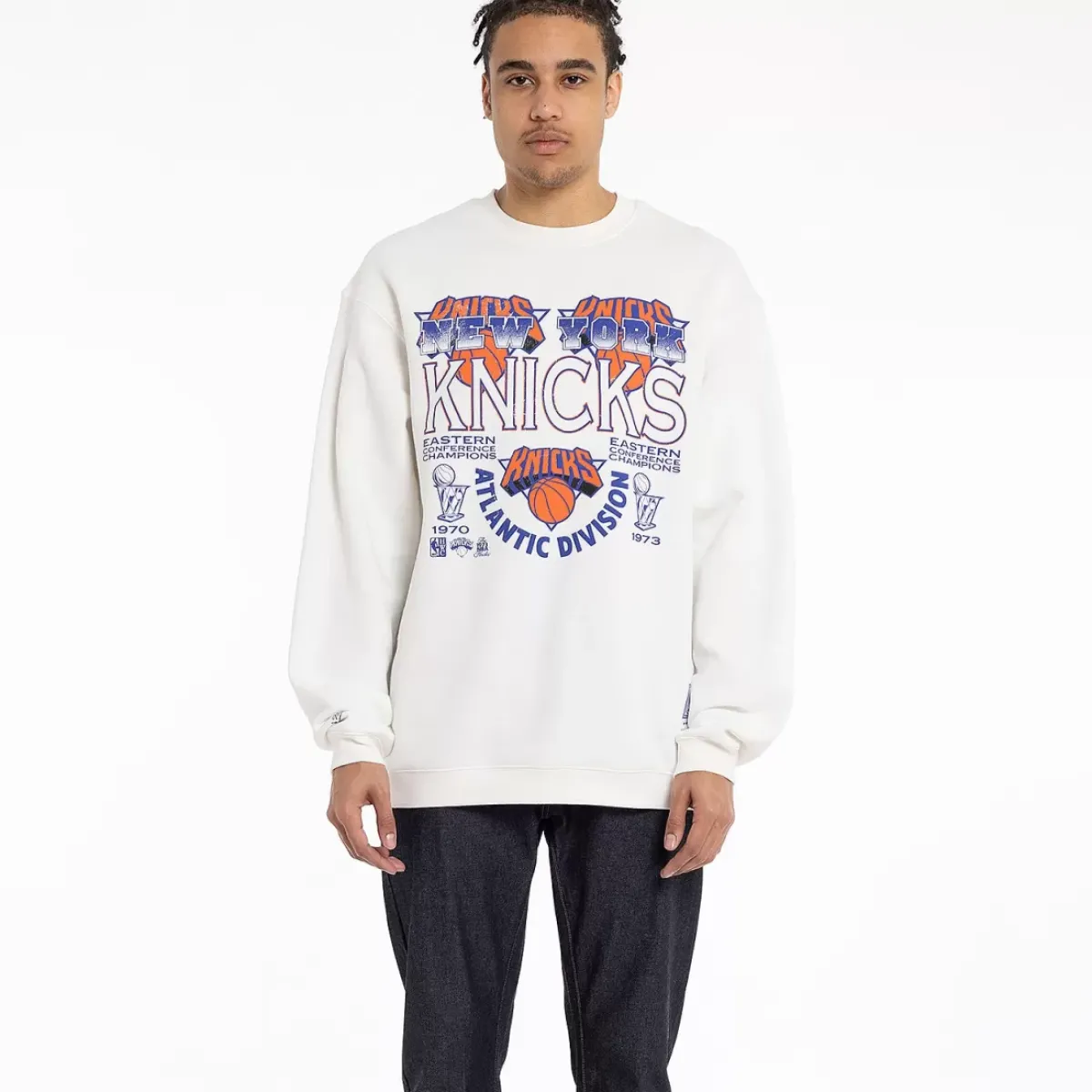 MITCHELL AND NESS Tees & Singlets<New York Knicks Division Champions Unisex