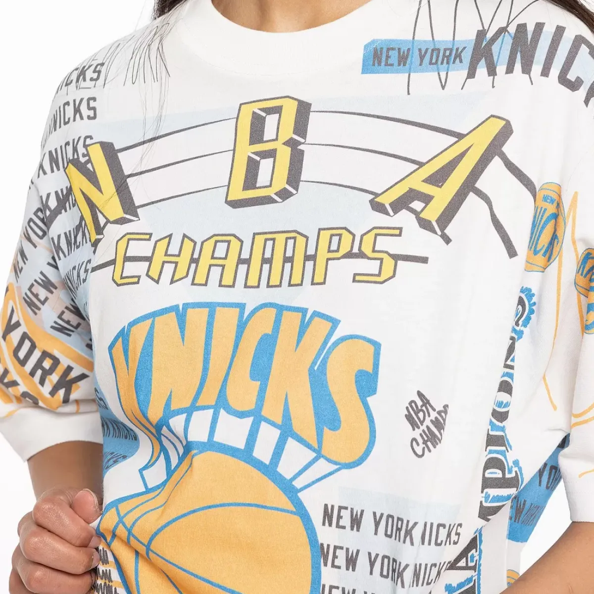 MITCHELL AND NESS Tees & Singlets<New York Knicks Game Over Tee Unisex