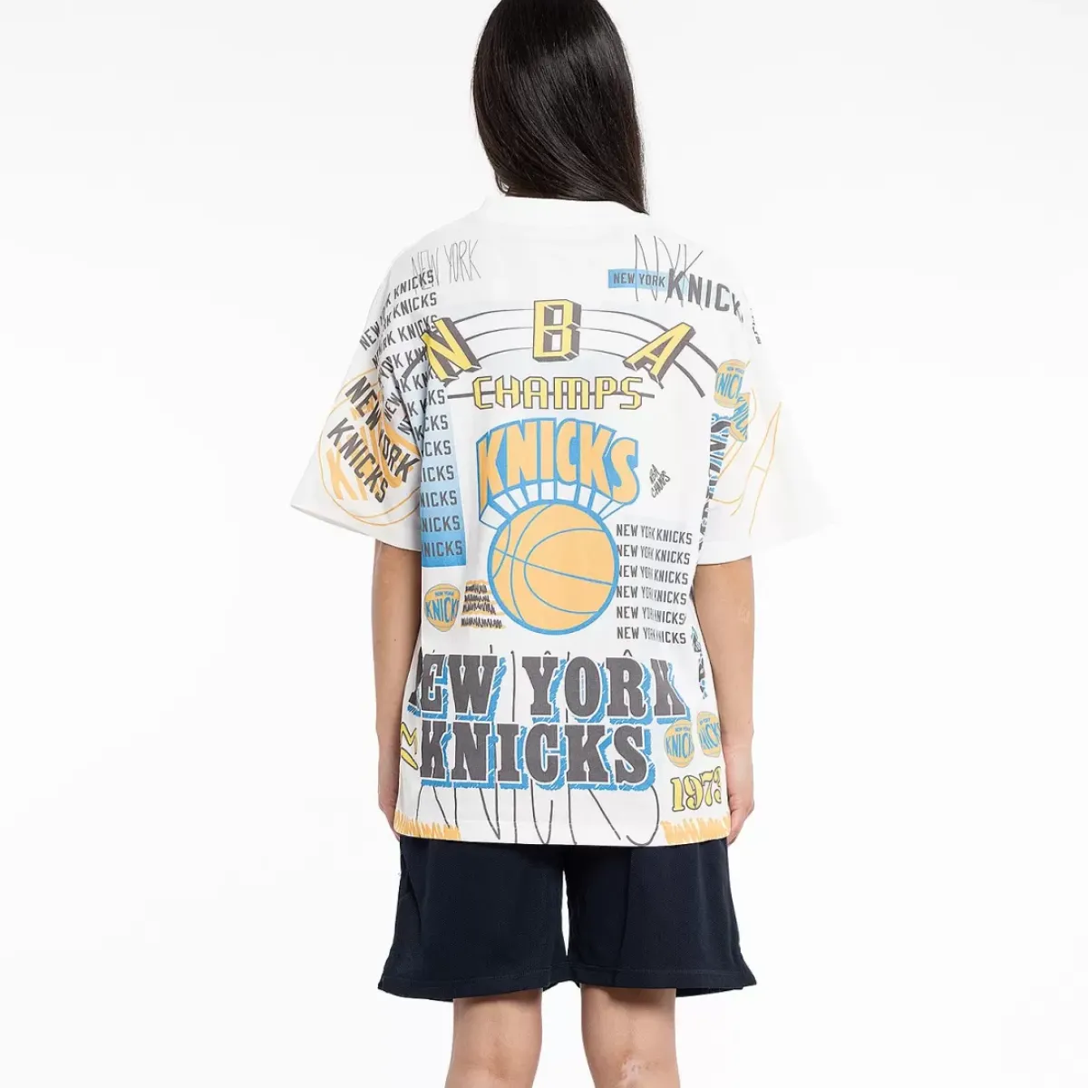 MITCHELL AND NESS Tees & Tanks<New York Knicks Game Over Tee Unisex