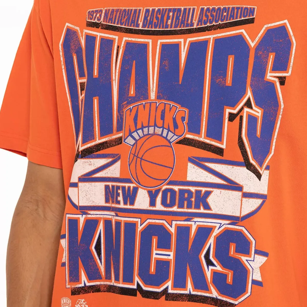 MITCHELL AND NESS Tees & Singlets<New York Knicks The Champs Tee Unisex