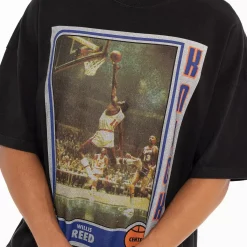 MITCHELL AND NESS Tees & Singlets<New York Knicks Trading Card Tee Unisex