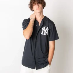 MAJESTIC Tees & Singlets<New York Yankees Chest Logo Replica Jersey