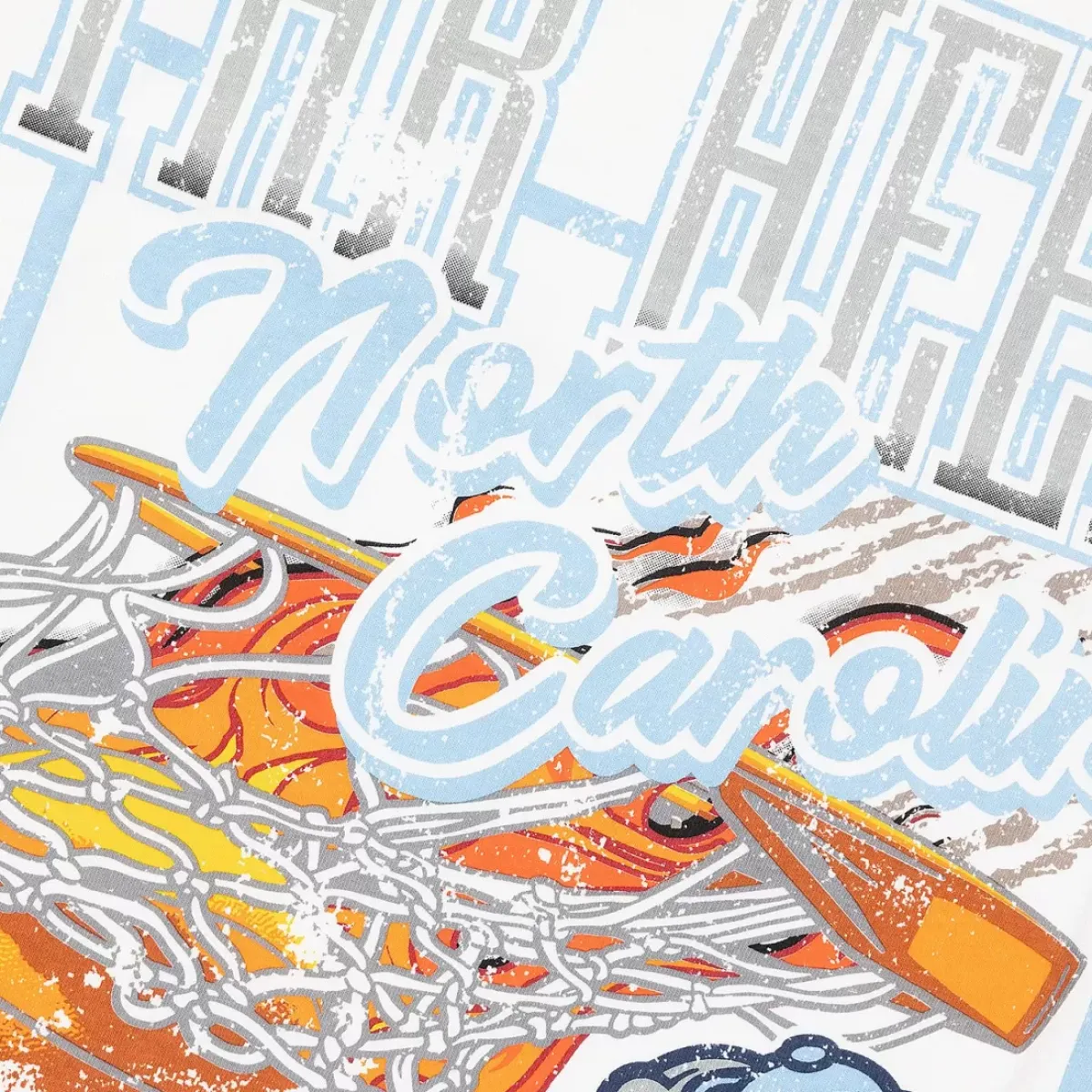 NCAA Tees & Singlets<North Carolina Tar Heels Fire Ball Tee Unisex