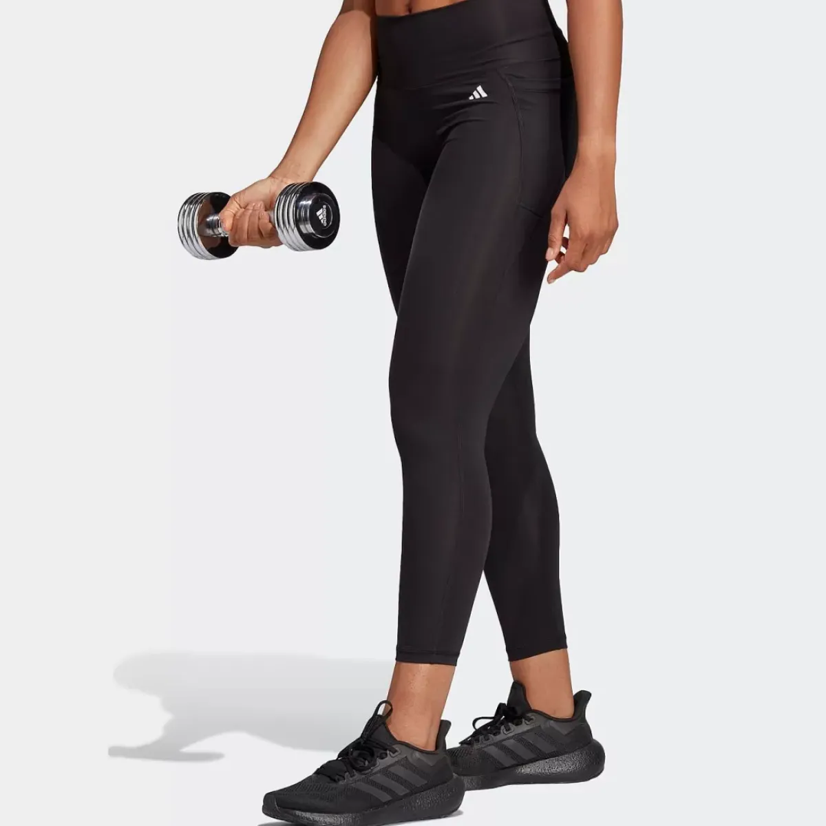 Adidas Tights<Optime Stash Pocket High-Waisted 7/8 Leggings