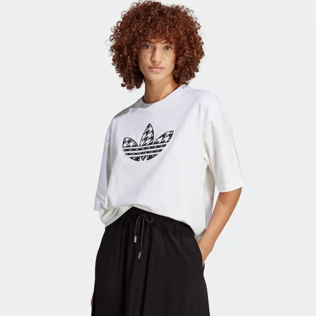 Adidas Originals Tees & Tanks<Original Houndstooth Trefoil Infill Tee