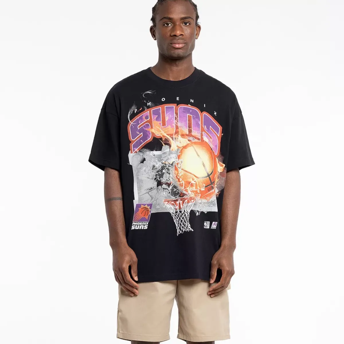 MITCHELL AND NESS Tees & Tanks<Phoenix Suns Fireball Tee Unisex