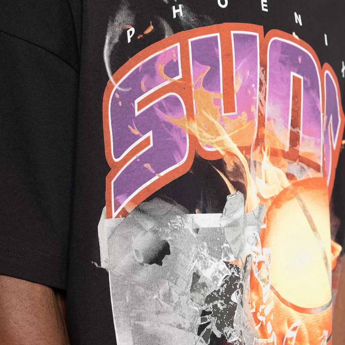 MITCHELL AND NESS Tees & Tanks<Phoenix Suns Fireball Tee Unisex
