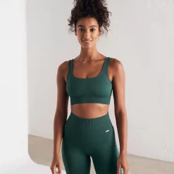 Aim Tights<Pine Green Ribbed Seamless Bra