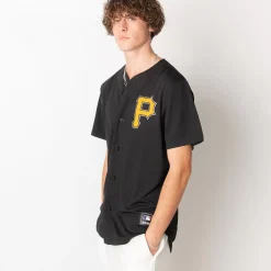MAJESTIC Tees & Singlets<Pittsburgh Pirates Chest Logo Replica Jersey