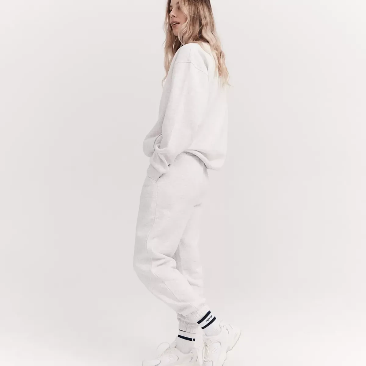 Taylor Sport Hoodies & Crews<Pocket Heritage Crew In Snow Marle