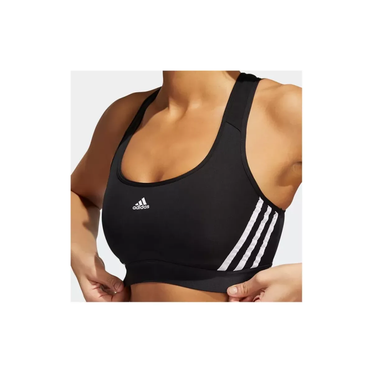Adidas Sports Bras<Powerreact Training Medium-Support 3-Stripes Bra