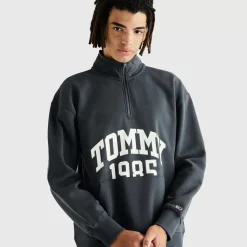 TOMMY HILFIGER Hoodies & Crews<Relaxed Authentic Half Zip Crew