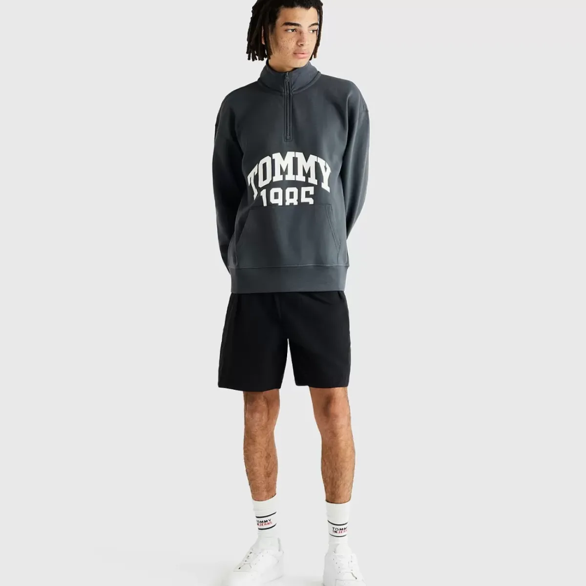 TOMMY HILFIGER Hoodies & Crews<Relaxed Authentic Half Zip Crew