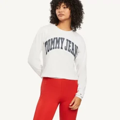 TOMMY HILFIGER Tees & Tanks<Relaxed College Long-Sleeve T-Shirt
