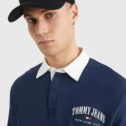 TOMMY HILFIGER Polos & Shirts<Relaxed Varsity Rugby Shirt