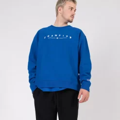 Champion Hoodies & Crews<Reverse Weave Blue Crewneck