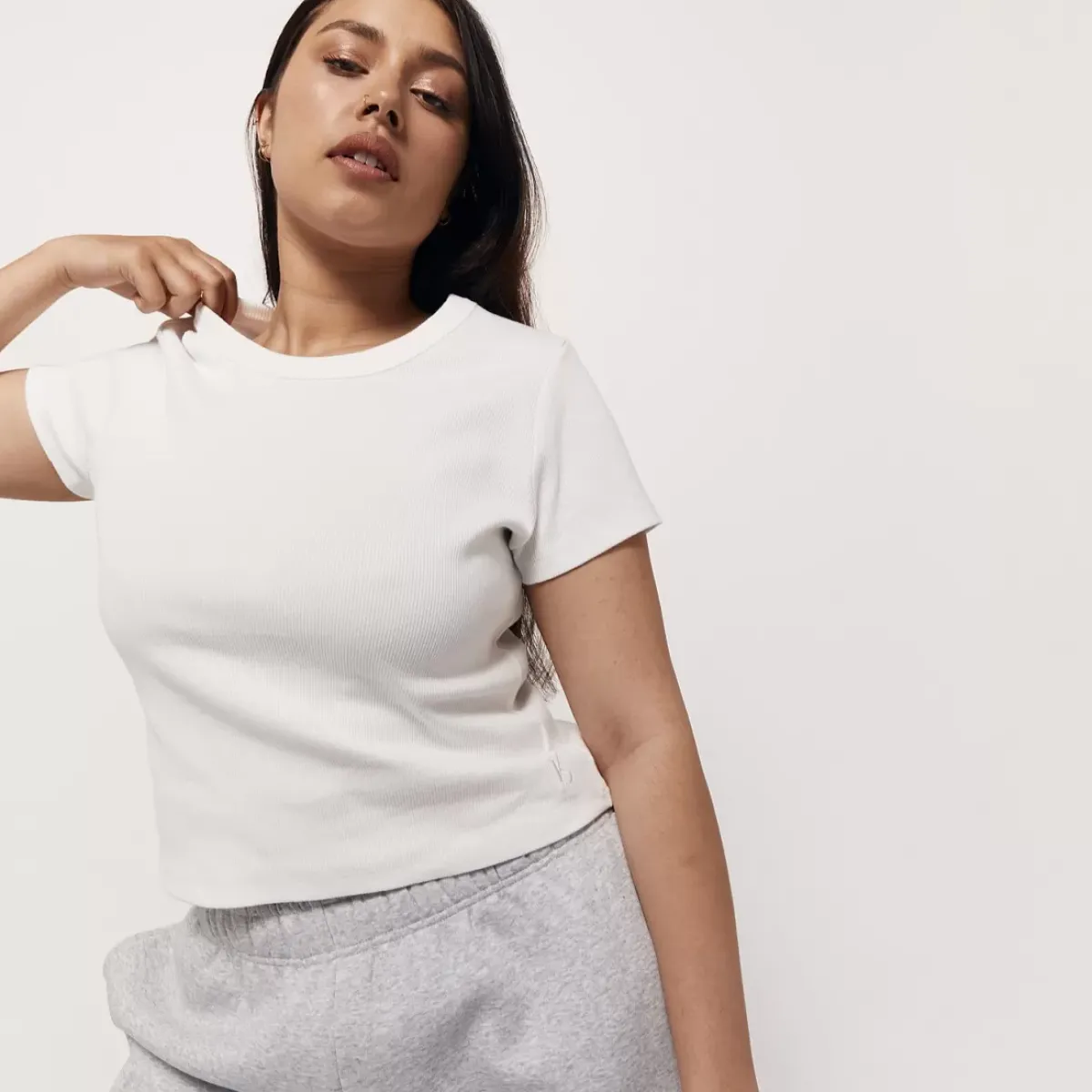 Taylor Sport Tees & Tanks<Rib Tee White