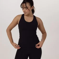 Taylor Sport Tees & Tanks<Ribbed Tank In Black