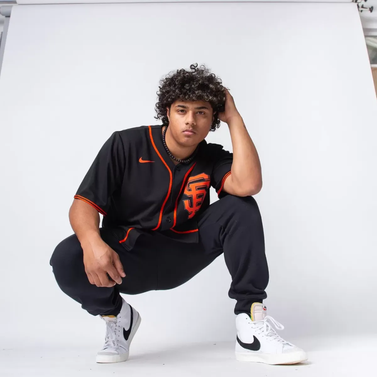 NIKE MLB Tees & Singlets<San Francisco Giants Official Rep Alternate Jersey
