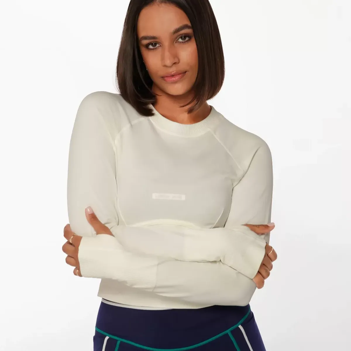 Lorna Jane Tees & Tanks<Seamless Contour Cropped Long Sleeve Top