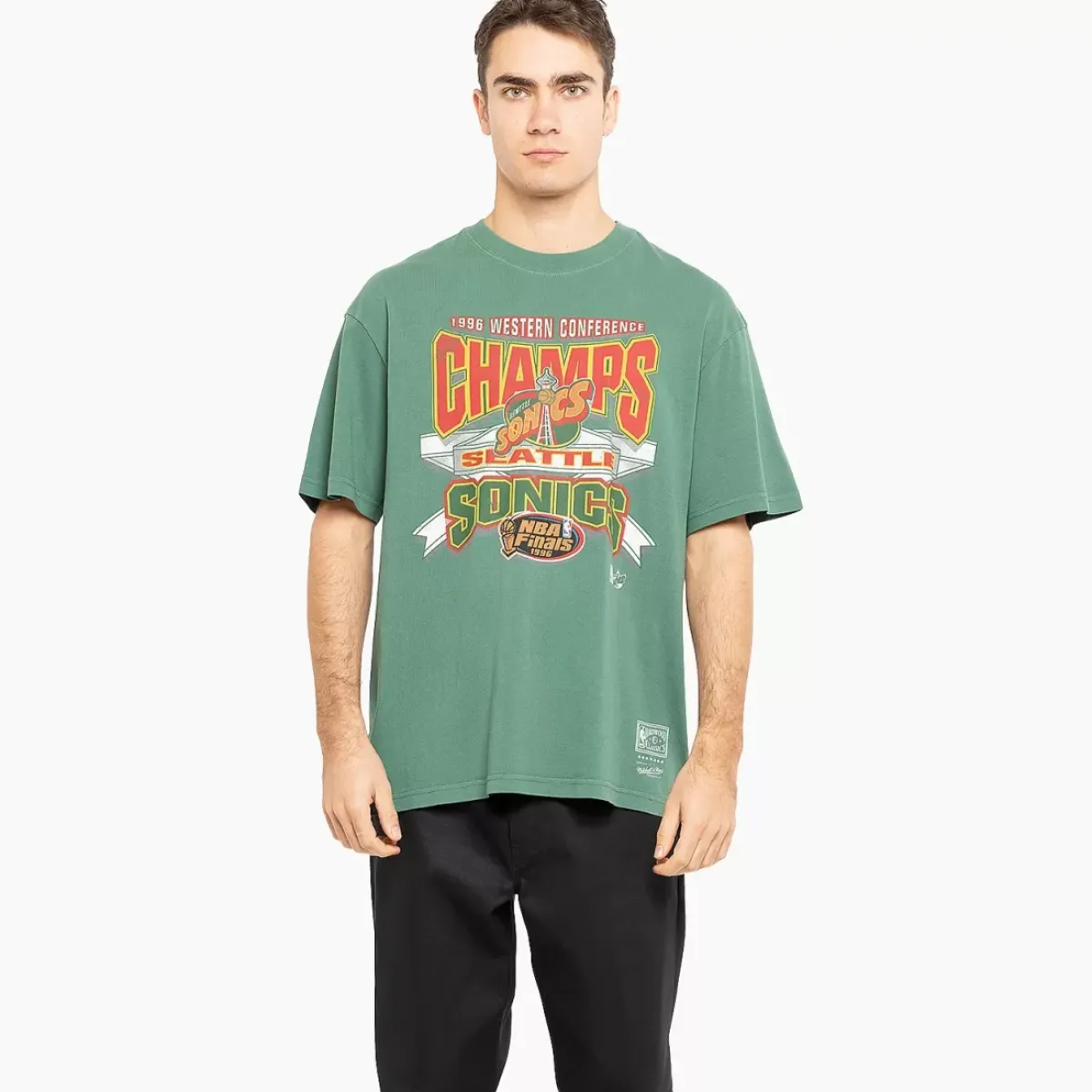 MITCHELL AND NESS Tees & Tanks<Seattle Supersonics 96 Conference Champs Tee Unisex
