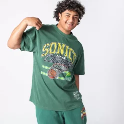 MITCHELL AND NESS Tees & Singlets<Seattle Supersonics Hoop Tee Unisex