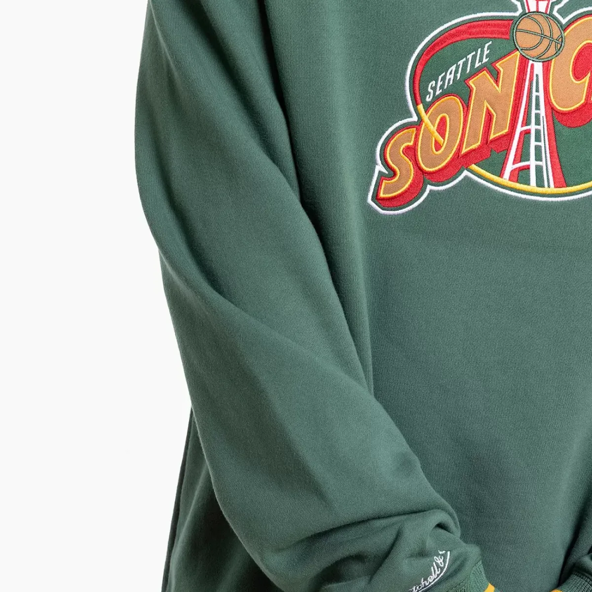 MITCHELL AND NESS Hoodies & Crews<Seattle Supersonics Shooting Crewneck Unisex