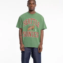 MITCHELL AND NESS Tees & Singlets<Seattle Supersonics Vintage Tee Unisex