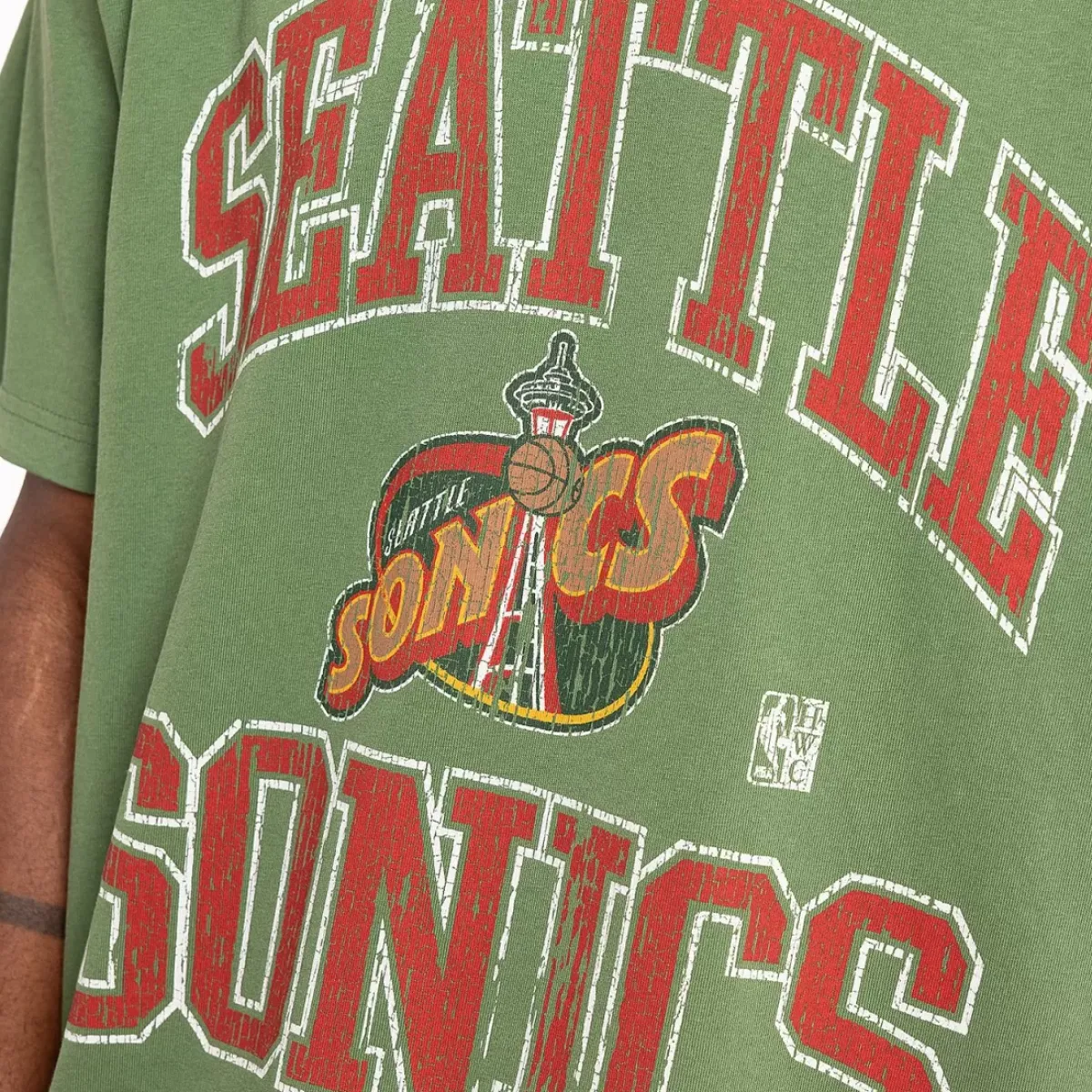 MITCHELL AND NESS Tees & Tanks<Seattle Supersonics Vintage Tee Unisex