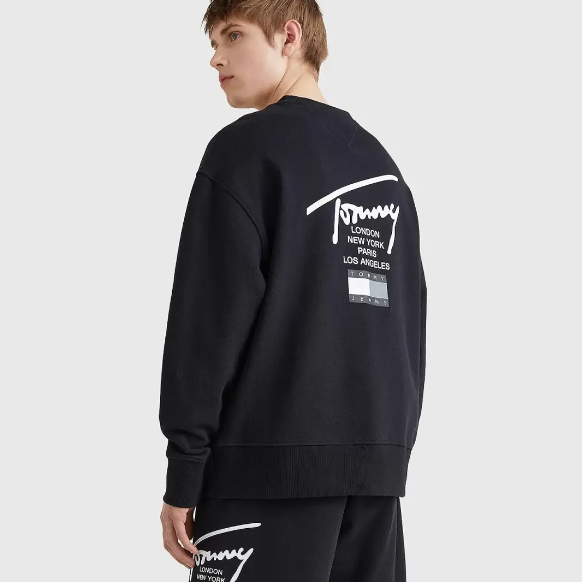 TOMMY HILFIGER Hoodies & Crews<Signature Logo Sweatshirt