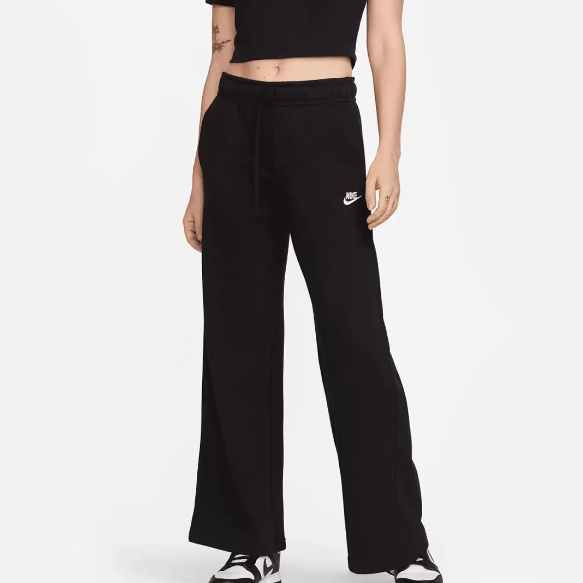 Nike Pants & Sweats<Sportswear Club Fleece Mid-Rise Wide-Leg Sweatpants