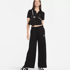 Nike Pants & Sweats<Sportswear Club Fleece Mid-Rise Wide-Leg Sweatpants