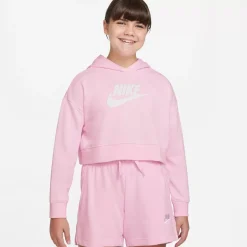 Nike Hoodies & Crews<Sportswear Club French Terry Cropped Hoodie Youth