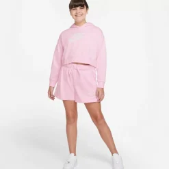 Nike Hoodies & Crews<Sportswear Club French Terry Cropped Hoodie Youth