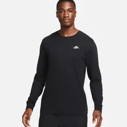 Nike Tees & Singlets<Sportswear Club Long Sleeve Tee