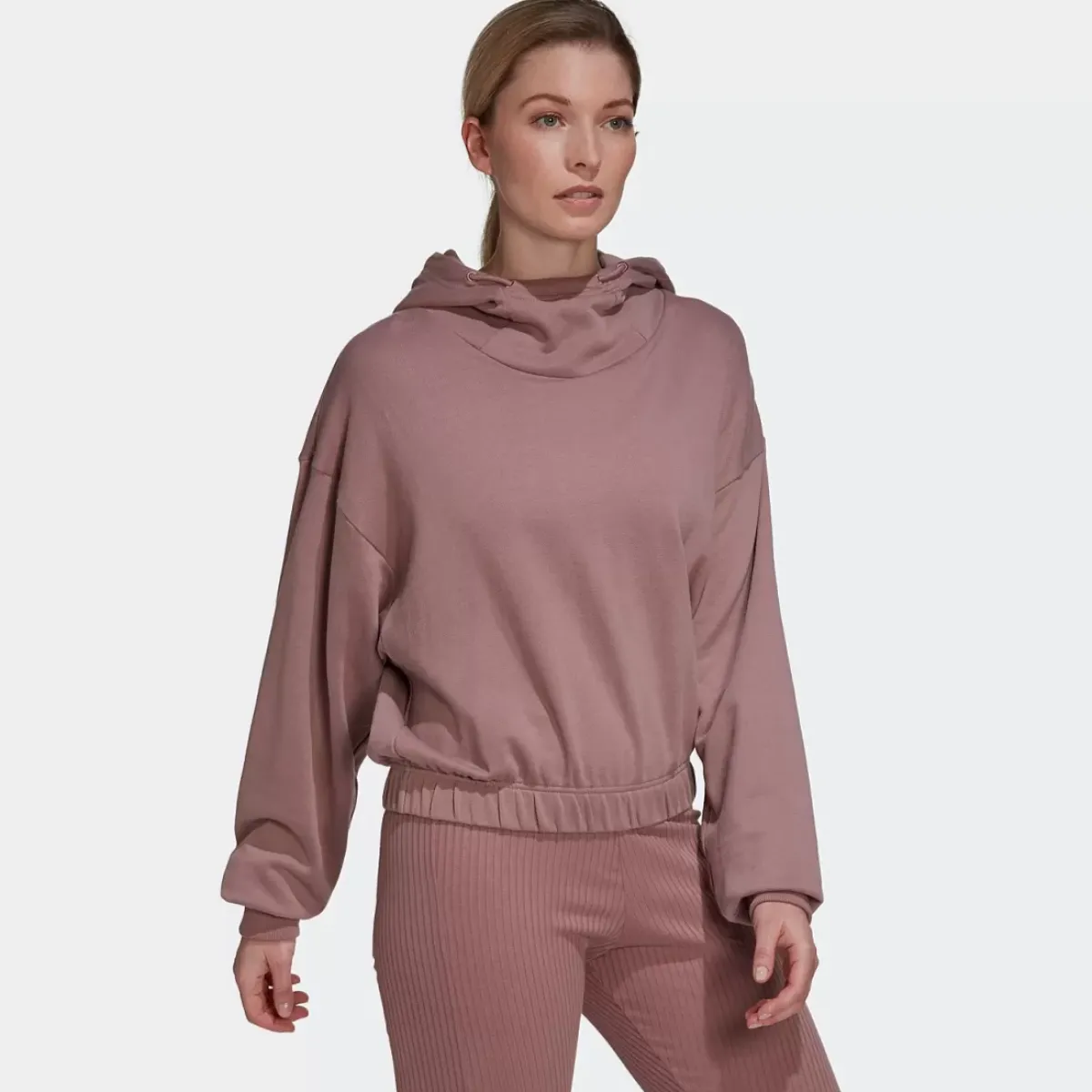 Adidas Hoodies & Crews<Studio Lounge Cropped Hoodie