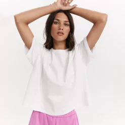Taylor Sport Tees & Tanks<Taylor Boxy Tee White