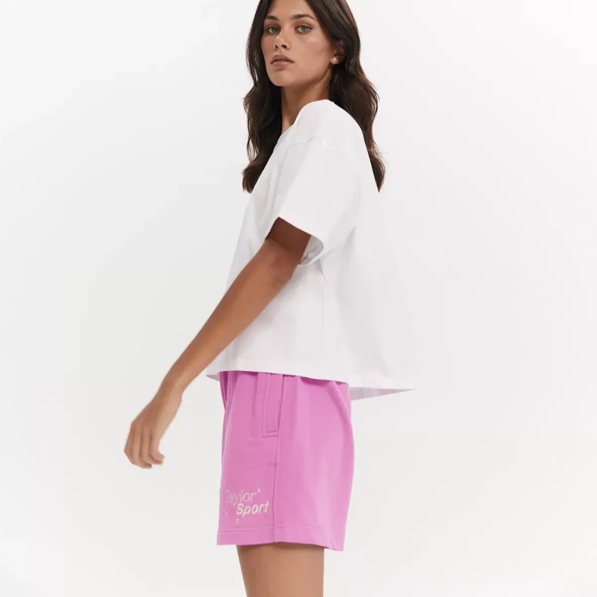 Taylor Sport Tees & Tanks<Taylor Boxy Tee White
