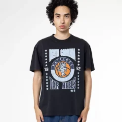 MITCHELL AND NESS Tees & Tanks<University Of North Carolina Star Team Vintage Tee Unisex