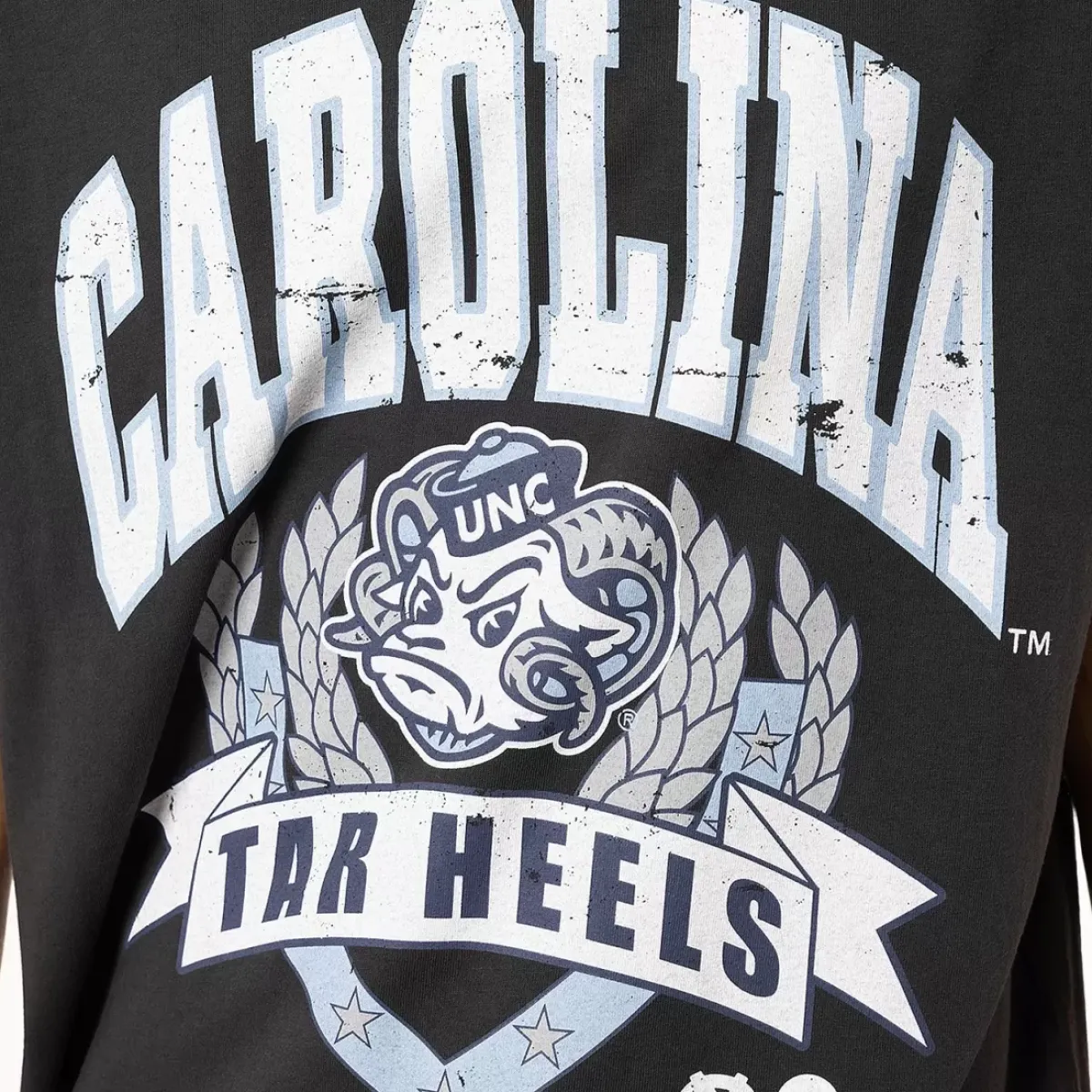 MITCHELL AND NESS Tees & Singlets<University Of North Carolina Arch Tee Unisex