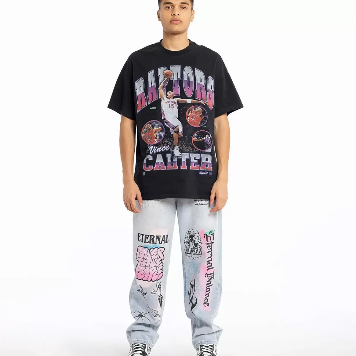 MITCHELL AND NESS Tees & Singlets<Vince Carter Toronto Raptors Photo Player Tee