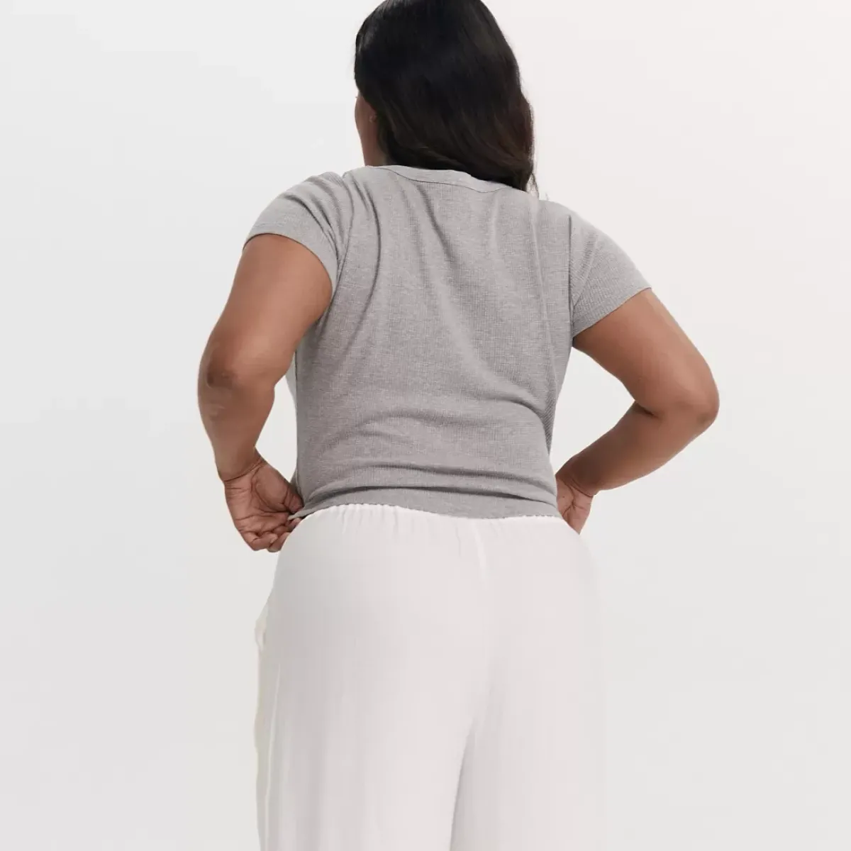 Taylor Sport Tees & Tanks<Waffle Tee In Grey Marle