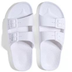Freedom Moses Slides<White Slides Mens