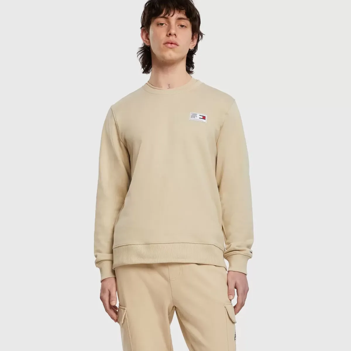 TOMMY HILFIGER Hoodies & Crews<Woven Label Crewneck