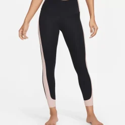 Nike Tights<Yoga High-Waisted 7/8 Ribbed-Panel Leggings