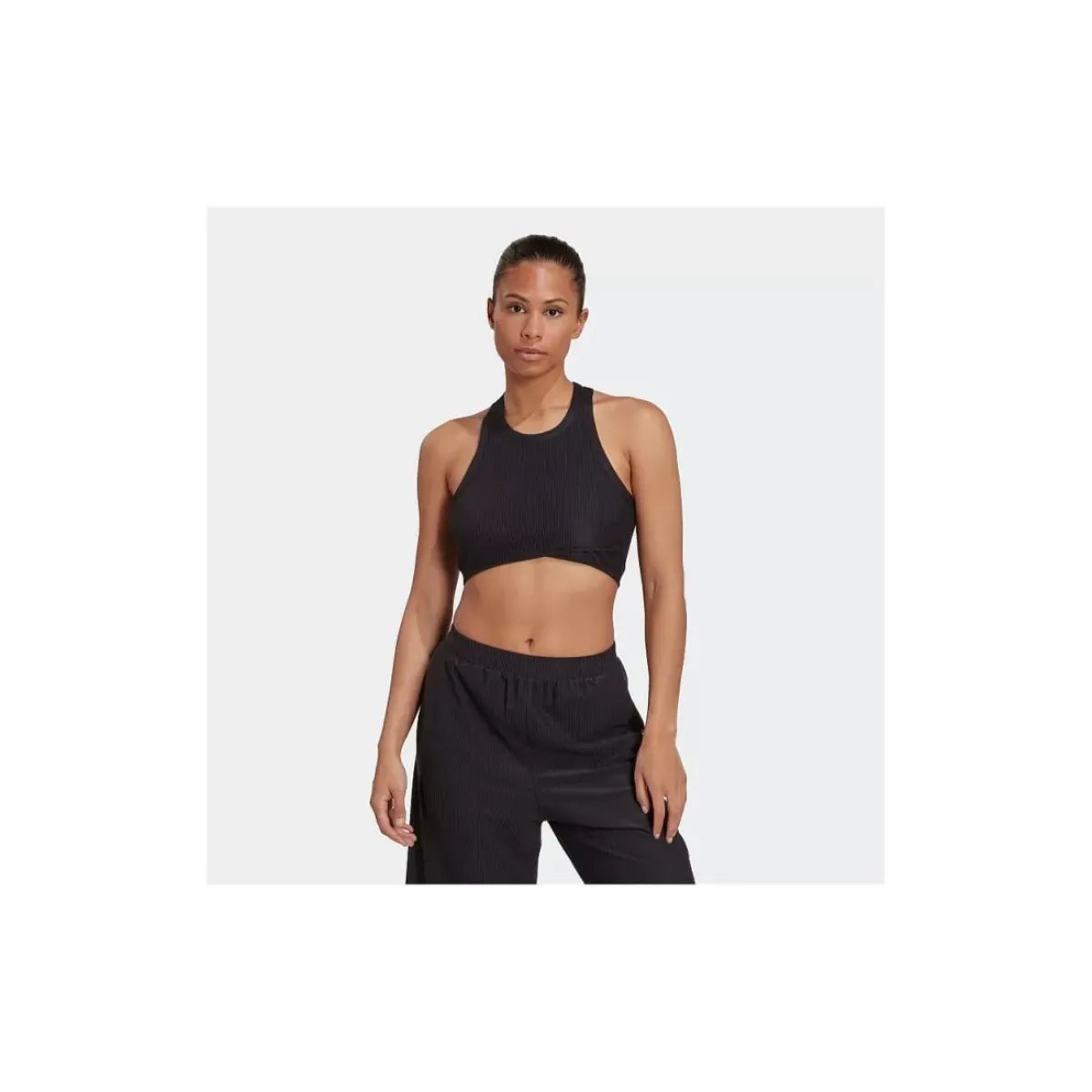 Adidas Tees & Tanks<Yoga Studio Wrapped Rib Tank Top